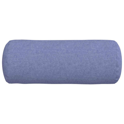Bolster Kussens 2 pcs Jeans Blauw Ø 15 x 40 cm Stof