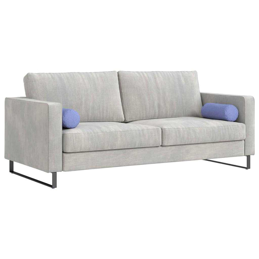 Bolster Kussens 2 pcs Jeans Blauw Ø 15 x 40 cm Stof