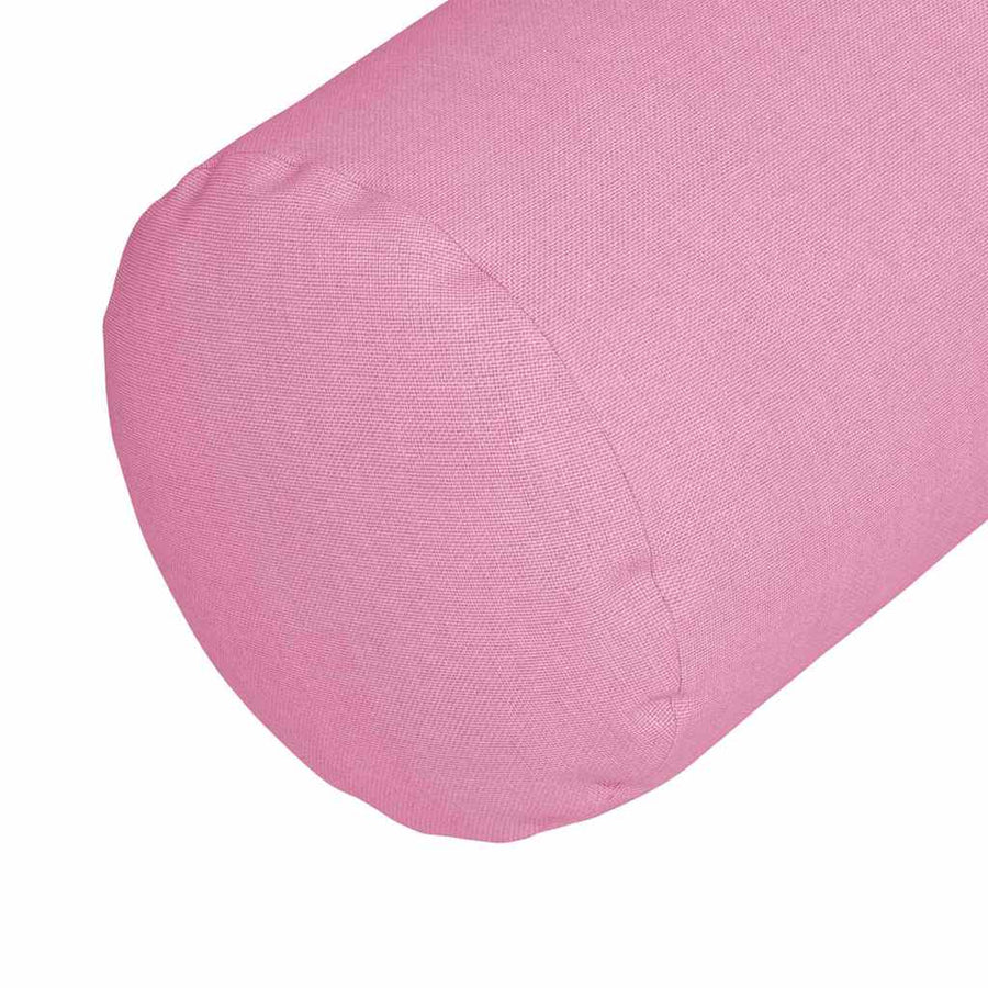 Bolster Kussens 2 pcs Roze Ø 15 x 40 cm Stof