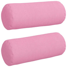 Bolster Kussens 2 pcs Roze Ø 15 x 40 cm Stof