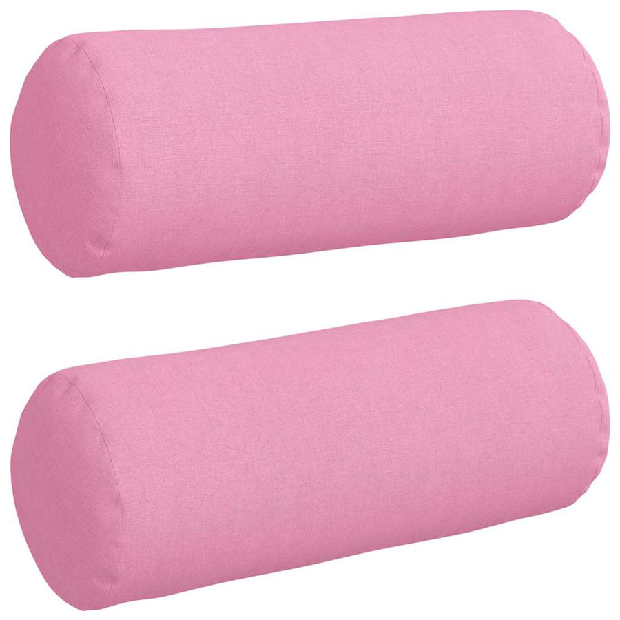 Bolster Kussens 2 pcs Roze Ø 15 x 40 cm Stof