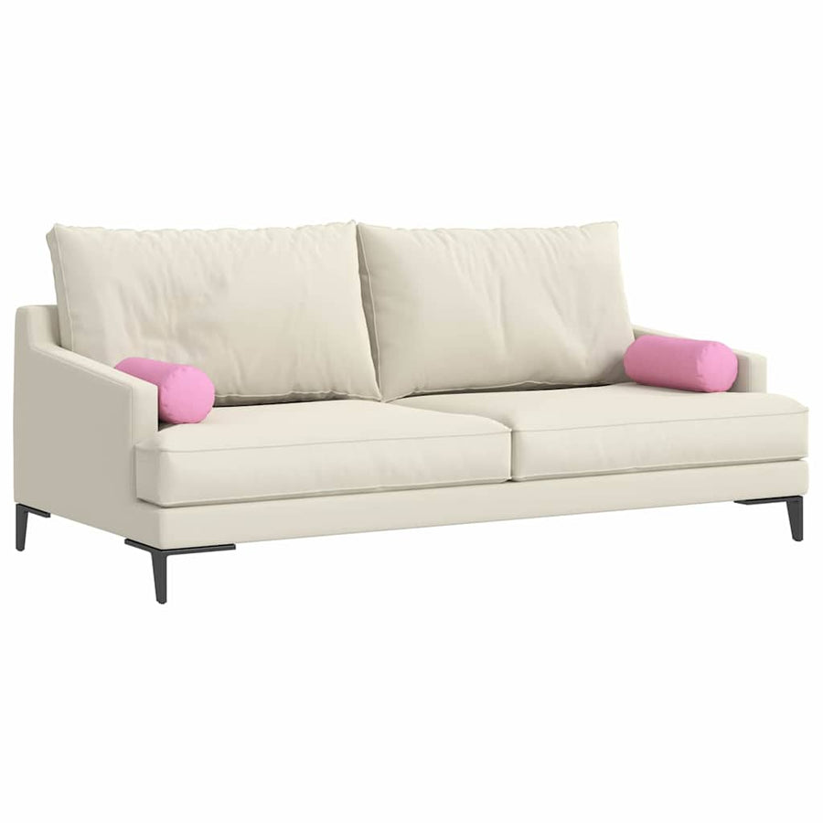 Bolster Kussens 2 pcs Roze Ø 15 x 40 cm Stof