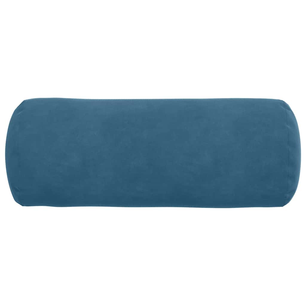 Bolster Kussens 2 pcs Blauw Ø 15 x 40 cm Katoen Stof