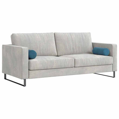Bolster Kussens 2 pcs Blauw Ø 15 x 40 cm Katoen Stof