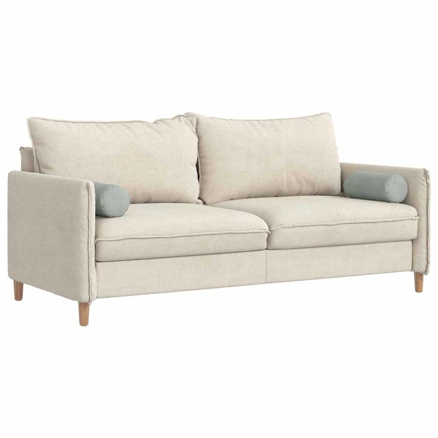 Bolster Kussens 2 pcs Lichtgrijs Ø 15 x 40 cm Katoen Stof