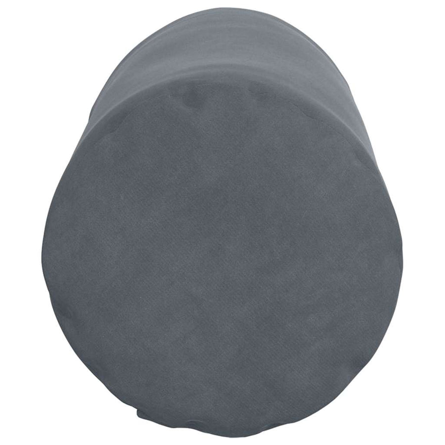 Bolster Kussens 2 pcs Donkergrijs Ø 15 x 40 cm Katoen Stof
