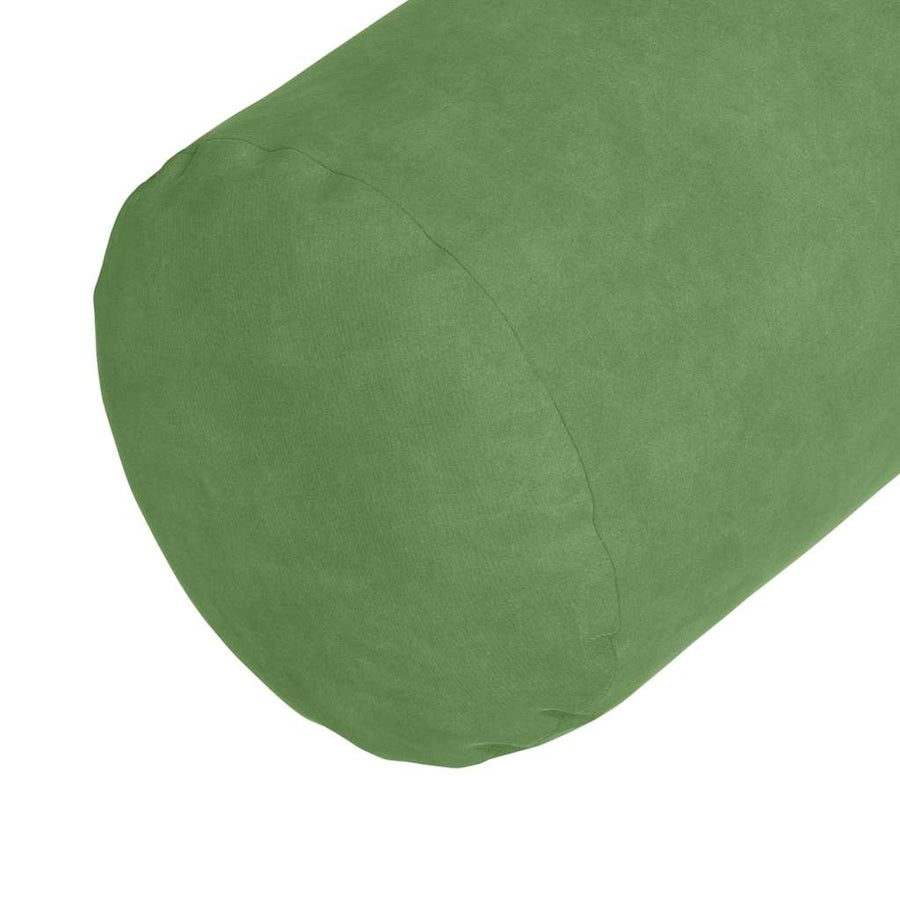 Bolster Kussens 2 pcs Lichtgroen Ø 15 x 40 cm Katoen Stof
