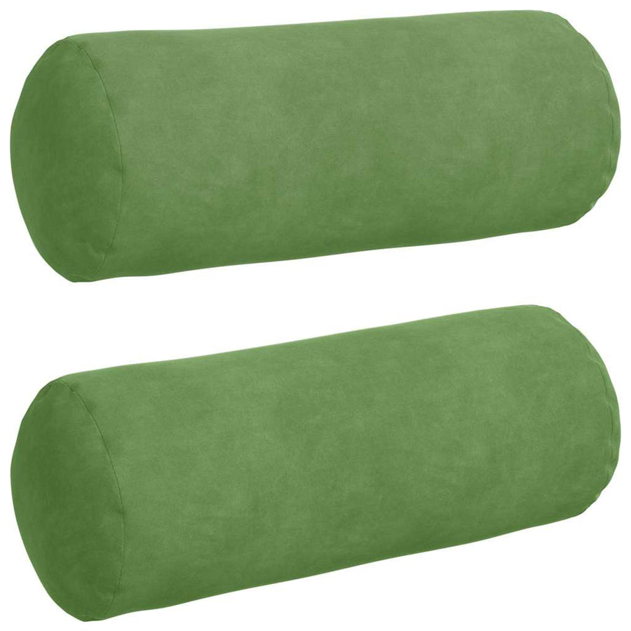 Bolster Kussens 2 pcs Lichtgroen Ø 15 x 40 cm Katoen Stof