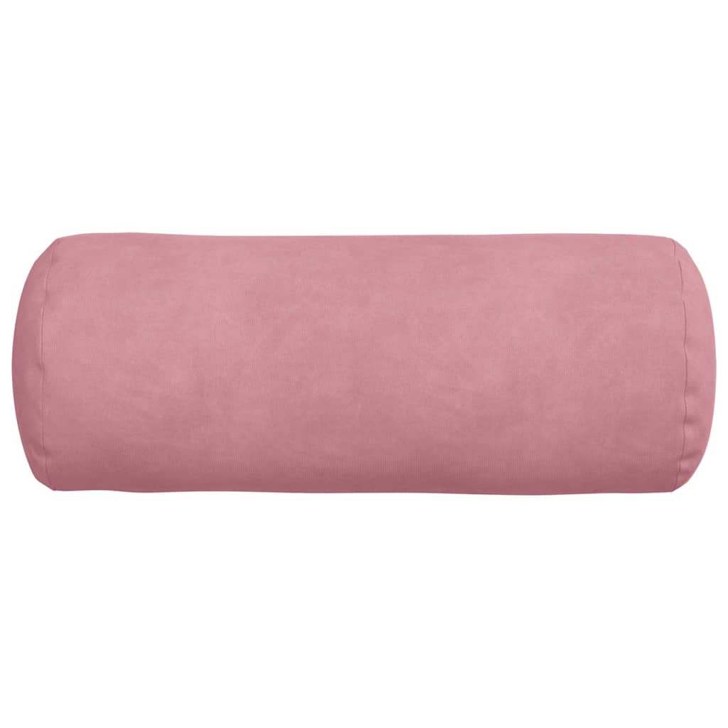 Bolster Kussens 2 pcs Roze Ø 15 x 40 cm Katoen Stof