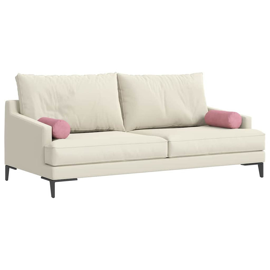 Bolster Kussens 2 pcs Roze Ø 15 x 40 cm Katoen Stof