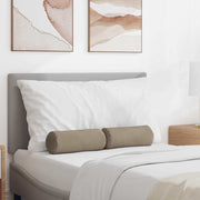 Bolster kussens 2 stuks Ø 15 x 40 cm taupe microvezel