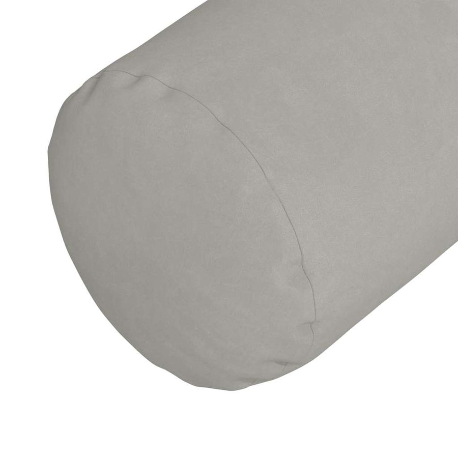 Bolster Kussens 2 pcs Lichtgrijs Ø 15 x 40 cm Microvezel Stof