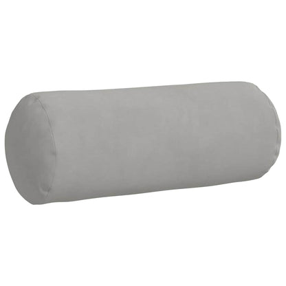 Bolster Kussens 2 pcs Lichtgrijs Ø 15 x 40 cm Microvezel Stof
