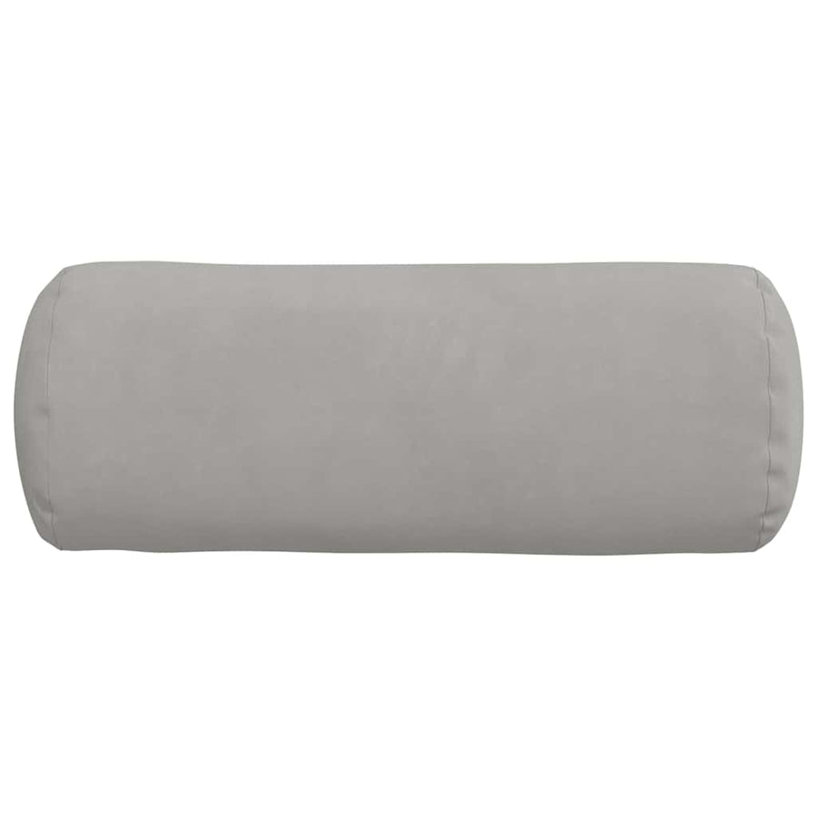 Bolster Kussens 2 pcs Lichtgrijs Ø 15 x 40 cm Microvezel Stof