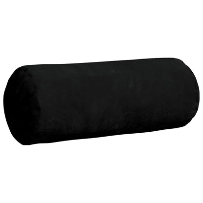 Bolster Kussens 2 pcs Zwart Ø 15 x 40 cm Microvezel Stof