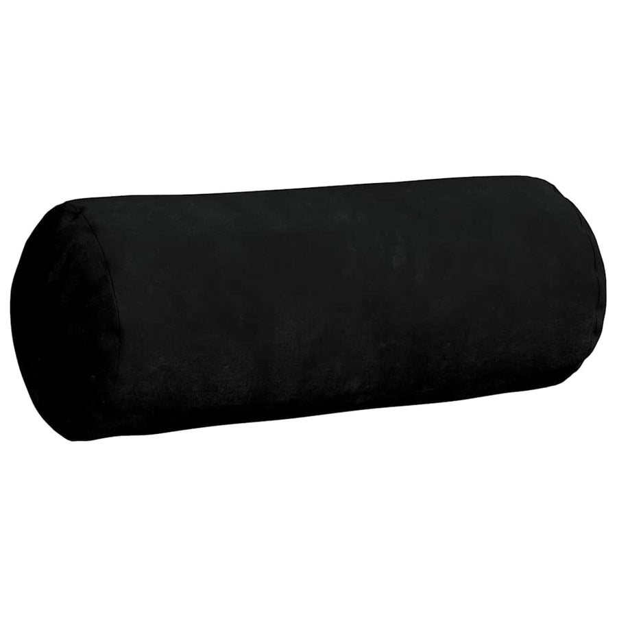 Bolster Kussens 2 pcs Zwart Ø 15 x 40 cm Microvezel Stof