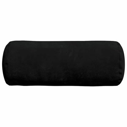 Bolster Kussens 2 pcs Zwart Ø 15 x 40 cm Microvezel Stof