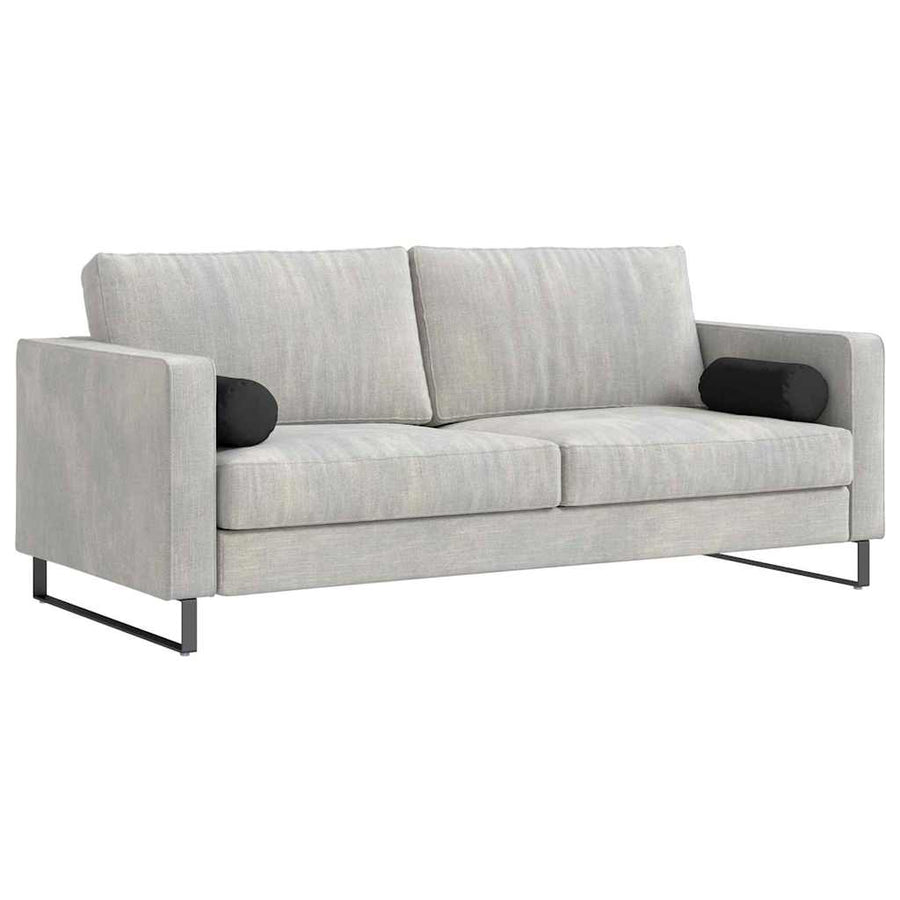 Bolster Kussens 2 pcs Zwart Ø 15 x 40 cm Microvezel Stof