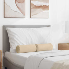 Bolster Kussens 2 pcs Crème Ø 15 x 40 cm Microvezel Stof
