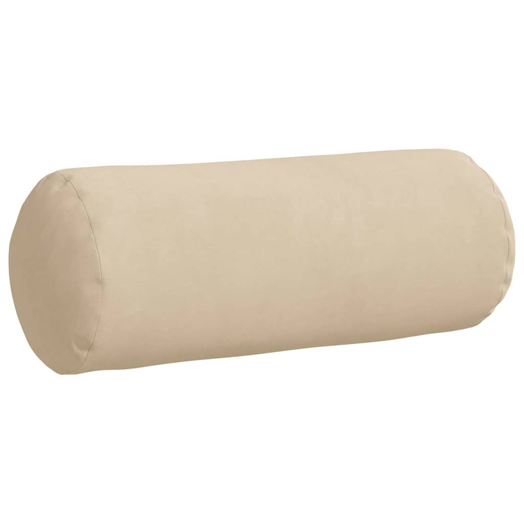 Bolster Kussens 2 pcs Crème Ø 15 x 40 cm Microvezel Stof