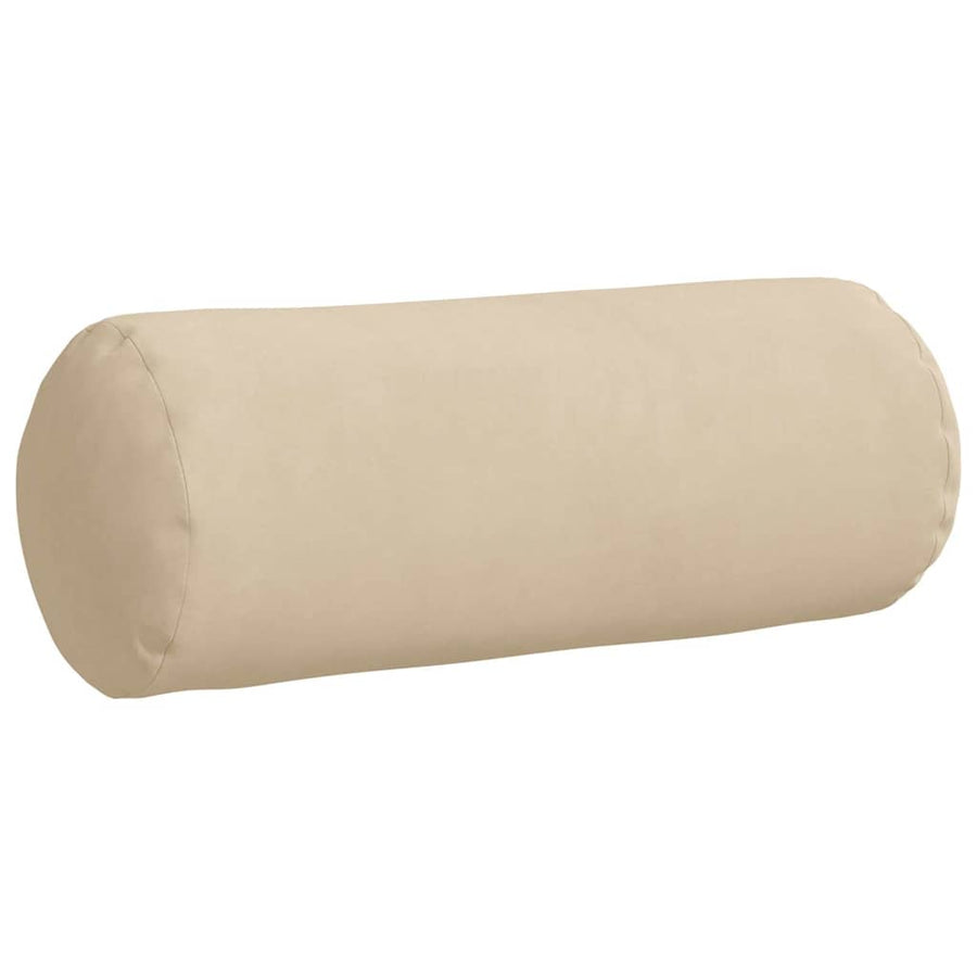 Bolster Kussens 2 pcs Crème Ø 15 x 40 cm Microvezel Stof