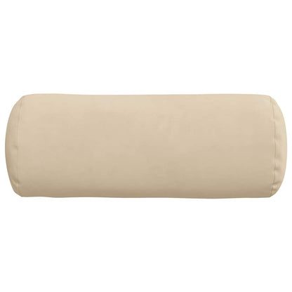 Bolster Kussens 2 pcs Crème Ø 15 x 40 cm Microvezel Stof