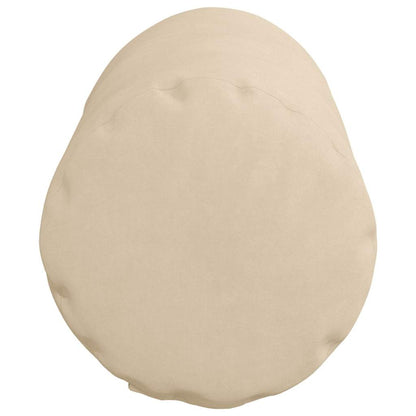 Bolster Kussens 2 pcs Crème Ø 15 x 40 cm Microvezel Stof