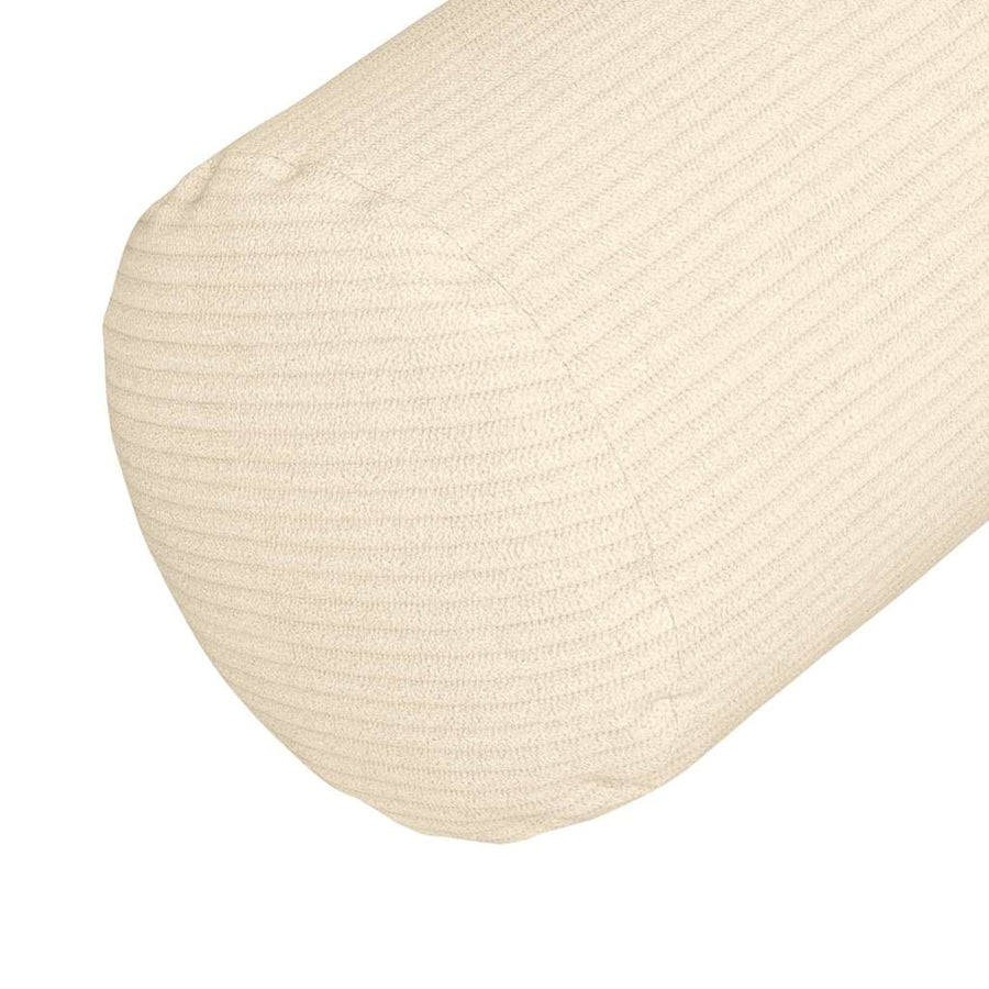 Bolster Kussens 2 pcs Crème Ø 15 x 40 cm Katoen Stof