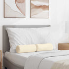 Bolster kussens 2 stuks crème Ø 15x40 cm corduroy