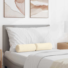 Bolster Kussens 2 pcs Crème Ø 15 x 40 cm Katoen Stof