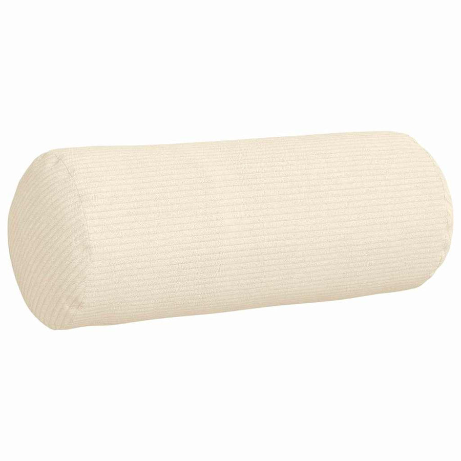 Bolster Kussens 2 pcs Crème Ø 15 x 40 cm Katoen Stof