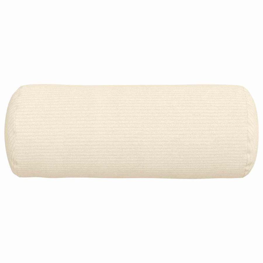 Bolster Kussens 2 pcs Crème Ø 15 x 40 cm Katoen Stof