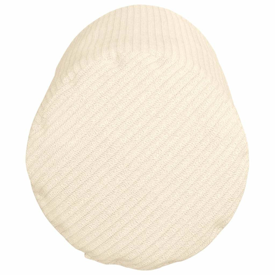 Bolster Kussens 2 pcs Crème Ø 15 x 40 cm Katoen Stof