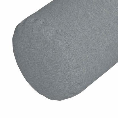 Bolster Kussens 2 pcs Lichtgrijs Ø 25 x 70 cm Stof