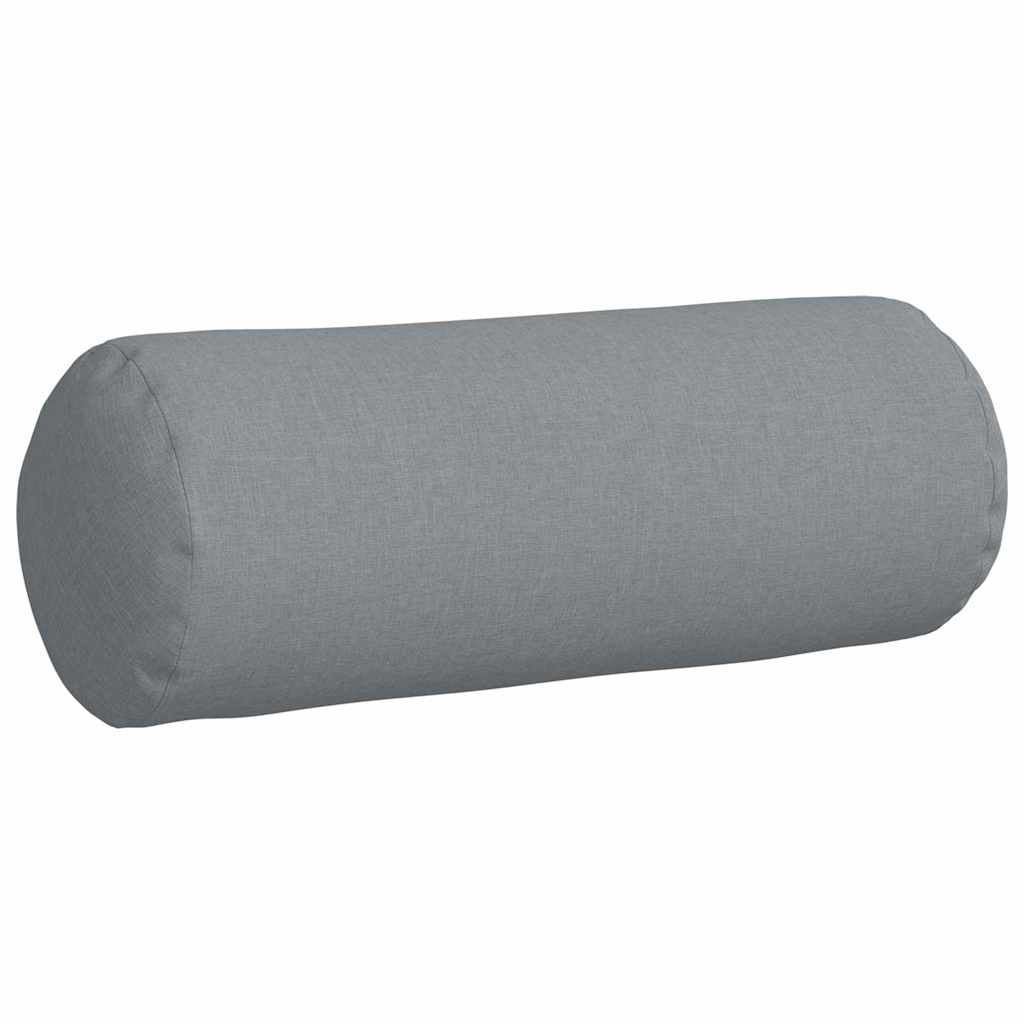 Bolster Kussens 2 pcs Lichtgrijs Ø 25 x 70 cm Stof