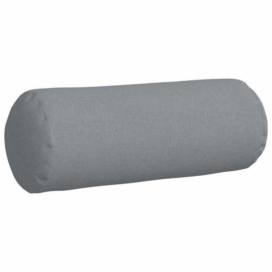 Bolster Kussens 2 pcs Lichtgrijs Ø 25 x 70 cm Stof