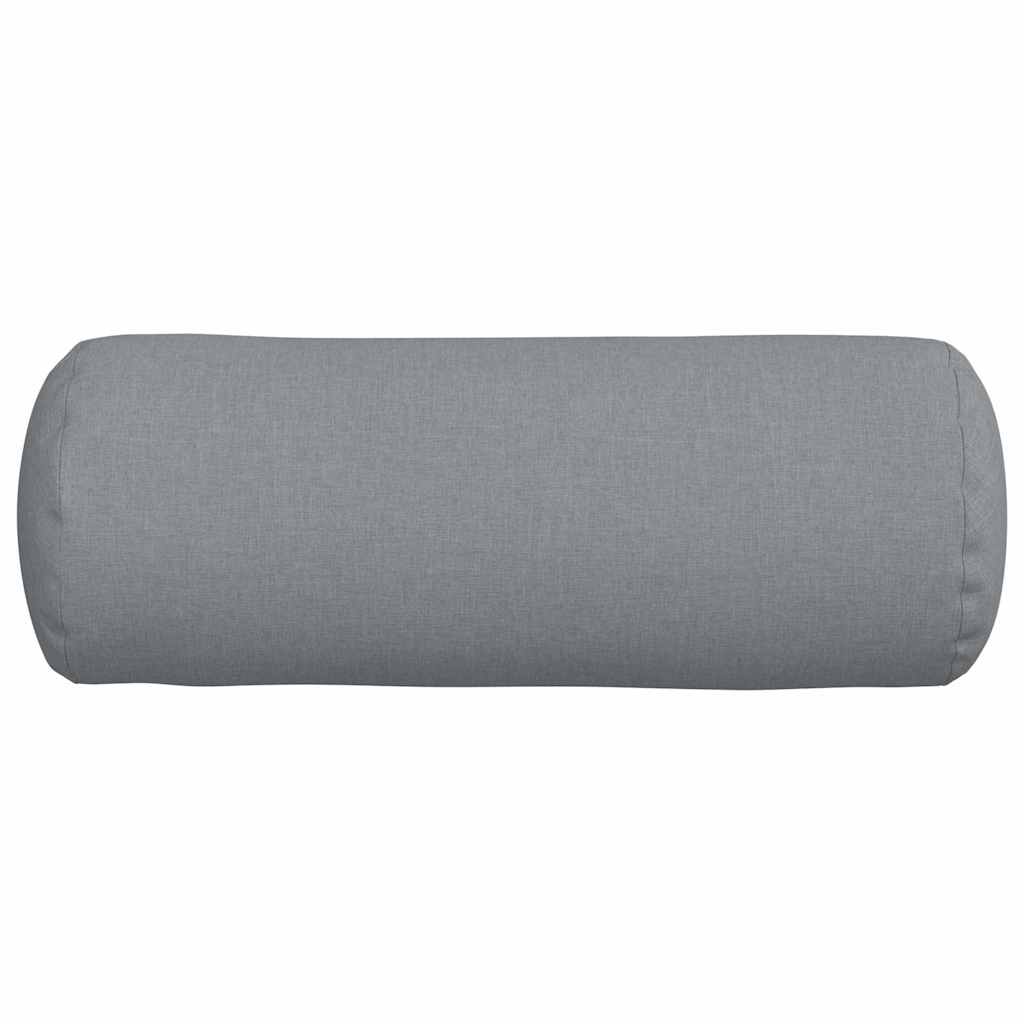 Bolster Kussens 2 pcs Lichtgrijs Ø 25 x 70 cm Stof