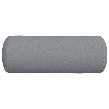 Bolster Kussens 2 pcs Lichtgrijs Ø 25 x 70 cm Stof