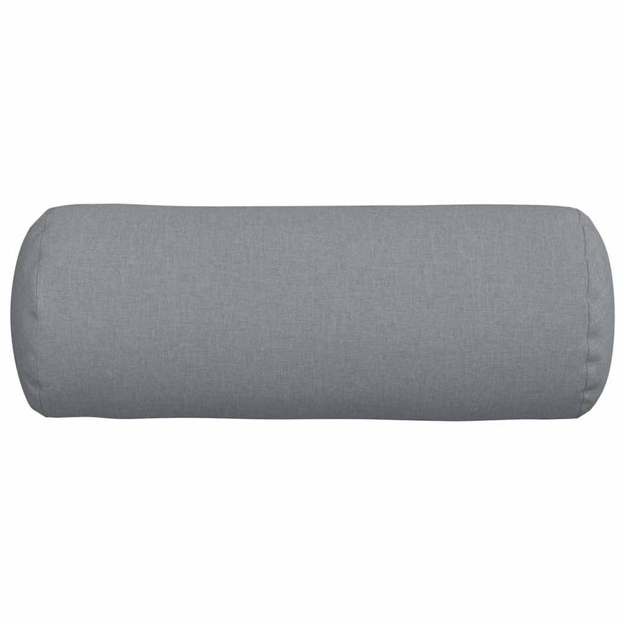 Bolster Kussens 2 pcs Lichtgrijs Ø 25 x 70 cm Stof