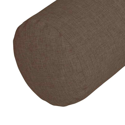 Bolster Kussens 2 pcs Bruin Ø 25 x 70 cm Stof