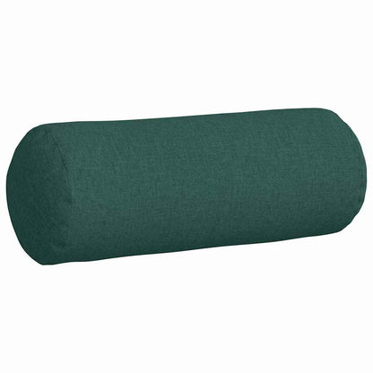 Bolster Kussens 2 pcs Donkergroen Ø 25 x 70 cm Stof