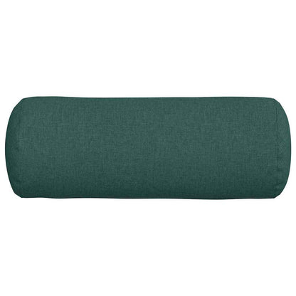 Bolster Kussens 2 pcs Donkergroen Ø 25 x 70 cm Stof