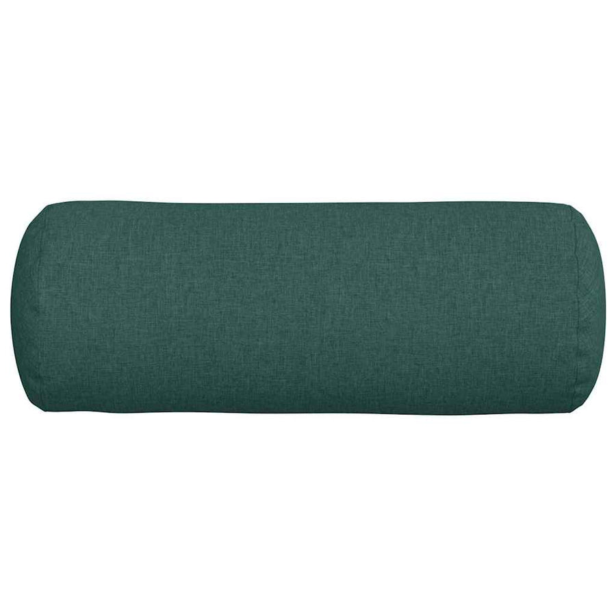 Bolster Kussens 2 pcs Donkergroen Ø 25 x 70 cm Stof