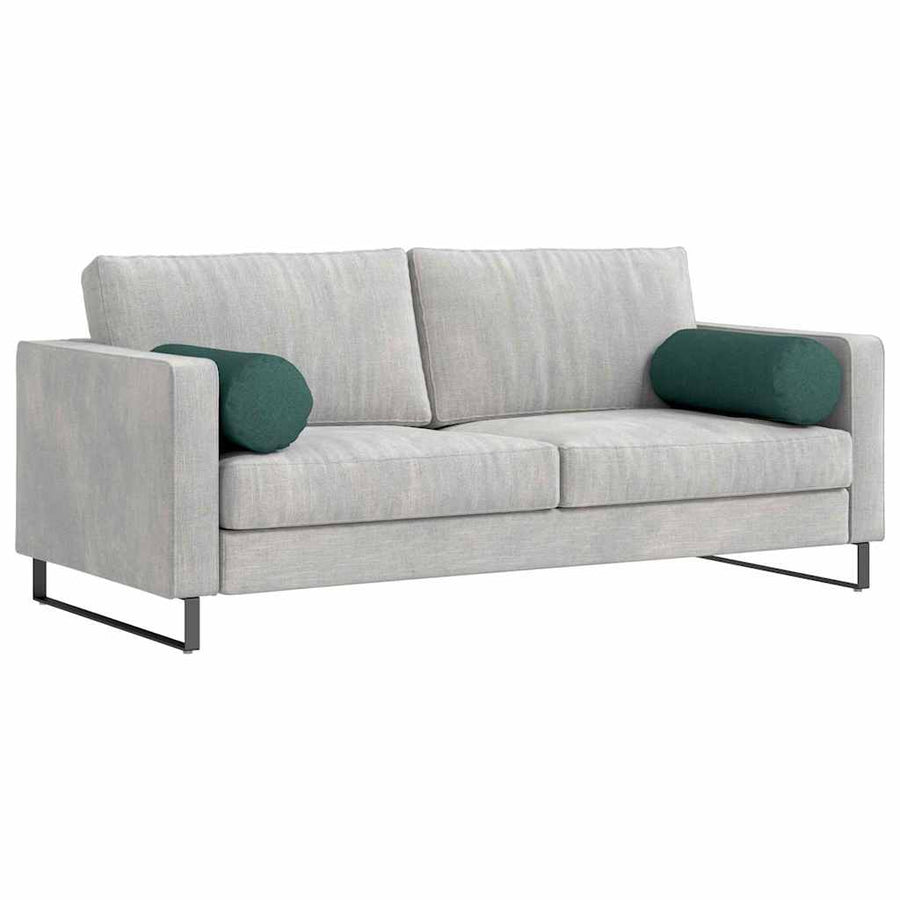 Bolster Kussens 2 pcs Donkergroen Ø 25 x 70 cm Stof