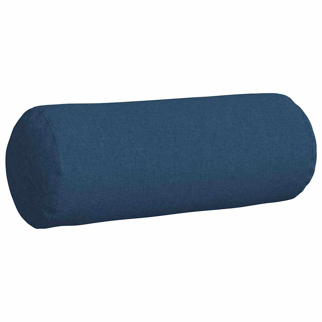 Bolster Kussens 2 pcs Blauw Ø 25 x 70 cm Stof