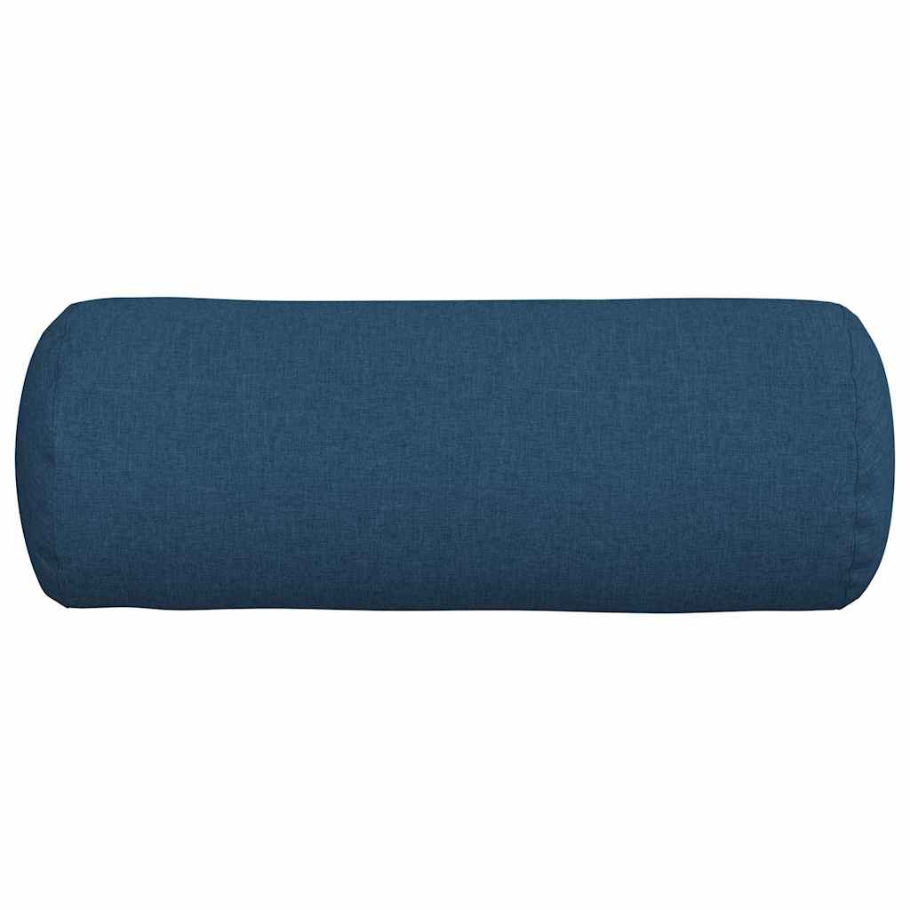 Bolster Kussens 2 pcs Blauw Ø 25 x 70 cm Stof