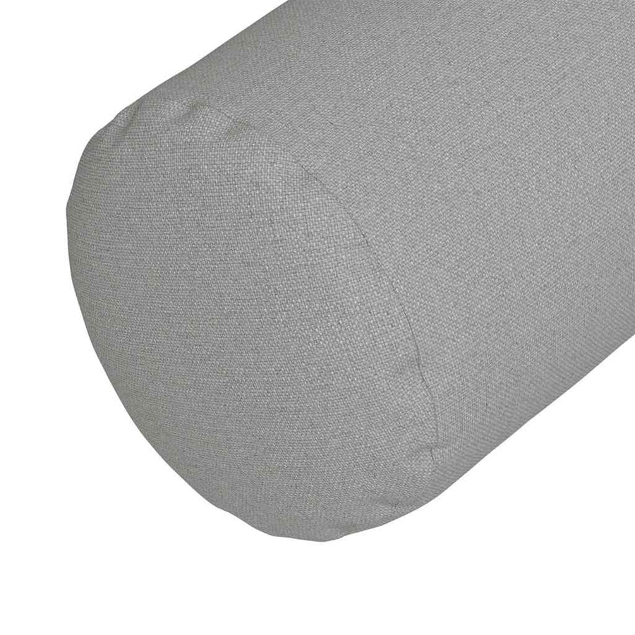 Bolster Kussens 2 pcs Wolkengrijs Ø 25 x 70 cm Stof