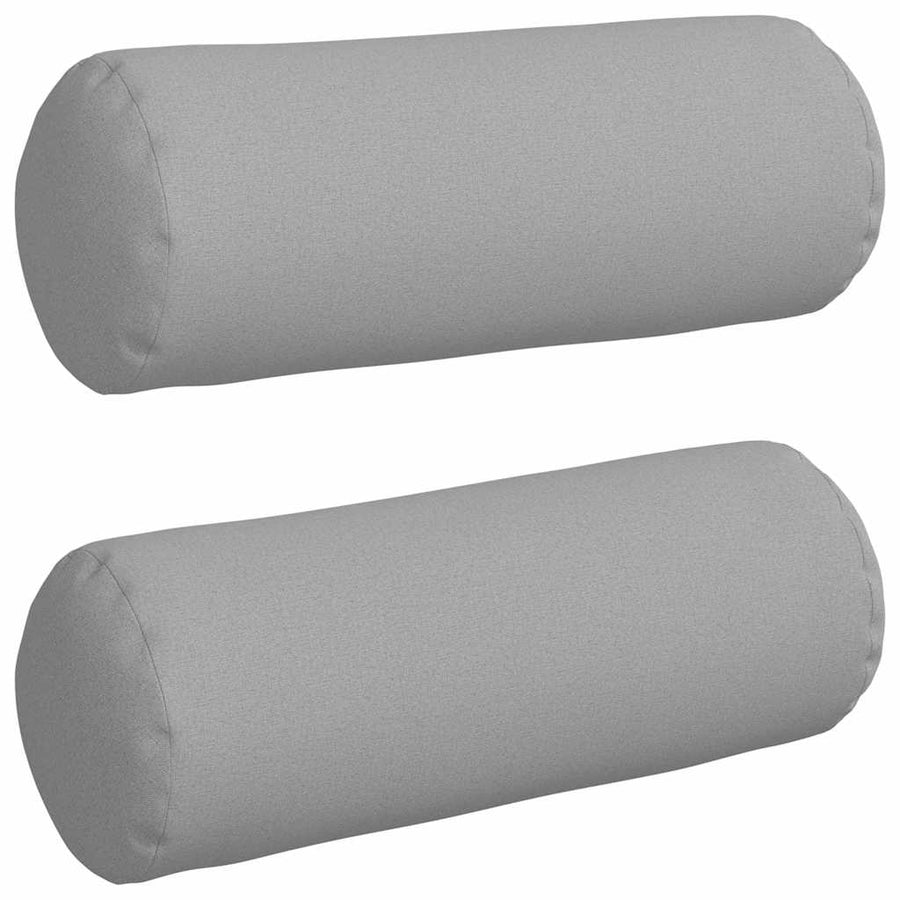 Bolster Kussens 2 pcs Wolkengrijs Ø 25 x 70 cm Stof