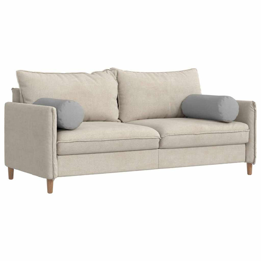 Bolster Kussens 2 pcs Wolkengrijs Ø 25 x 70 cm Stof