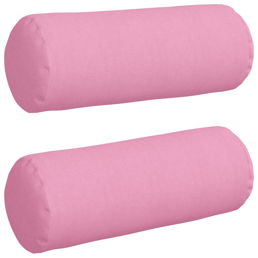Bolster Kussens 2 pcs Roze Ø 25 x 70 cm Stof